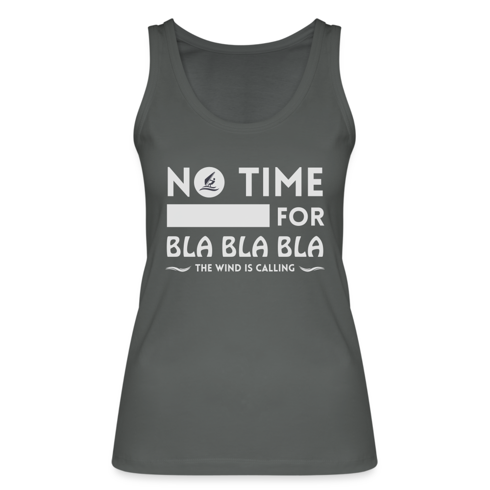 Frauen Bio Tank Top -bla bla bla- - Anthrazit