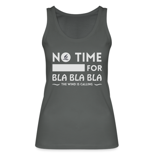 Frauen Bio Tank Top -bla bla bla- - Anthrazit