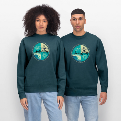 Unisex Bio-Sweatshirt CHANGER -ocean- - Dunkles Petrol