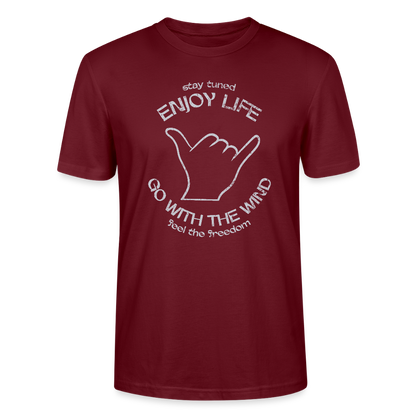 Unisex T-Shirt CRAFTER -enjoy life- - Burgunderrot
