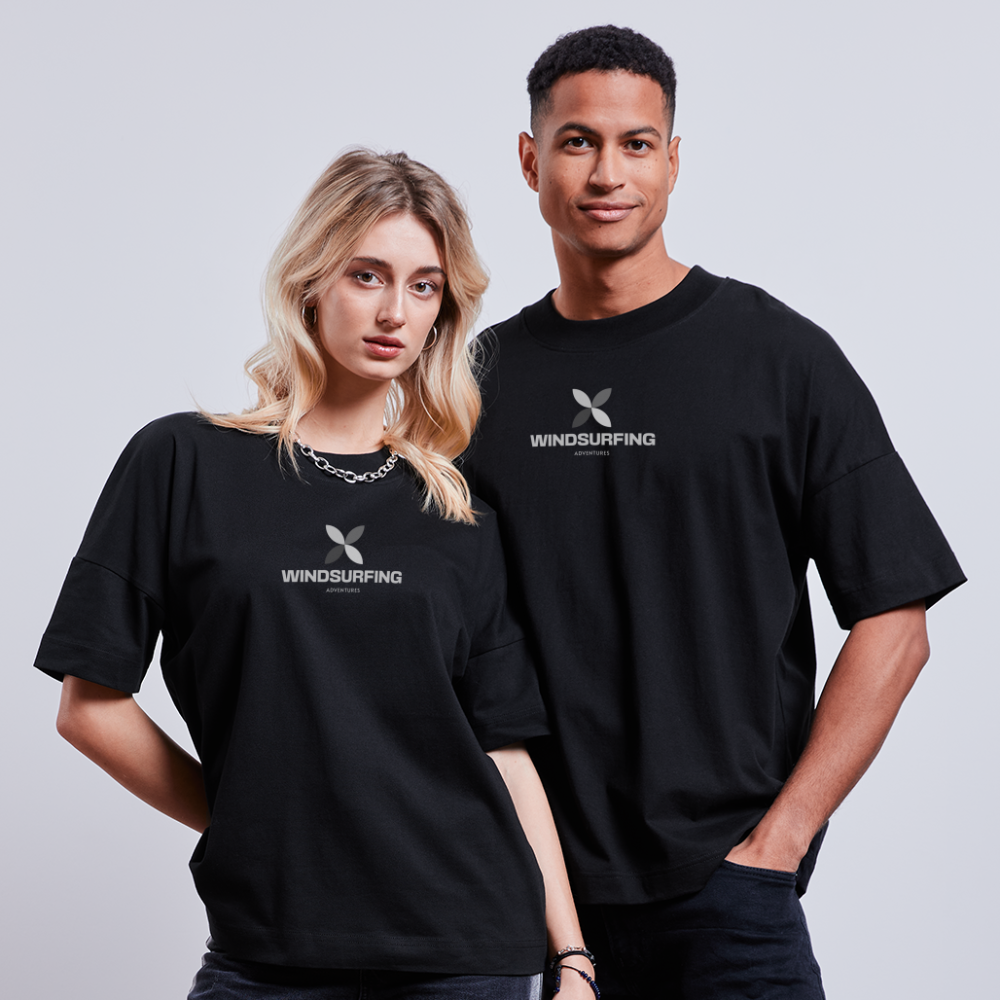 Unisex Oversize Bio-T-Shirt -adventures- - Schwarz