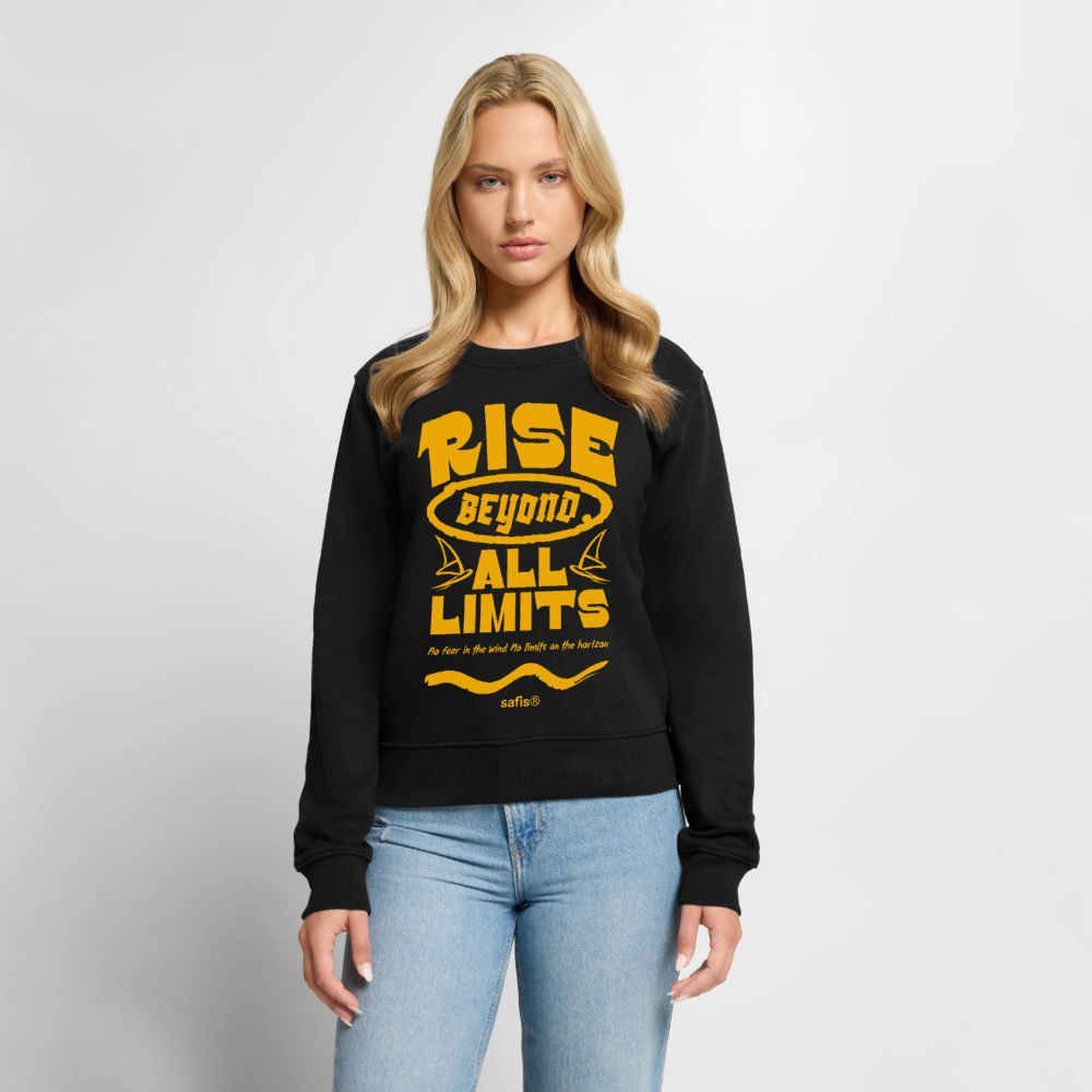 -rise all limits- Frauen Premium Pullover - Schwarz