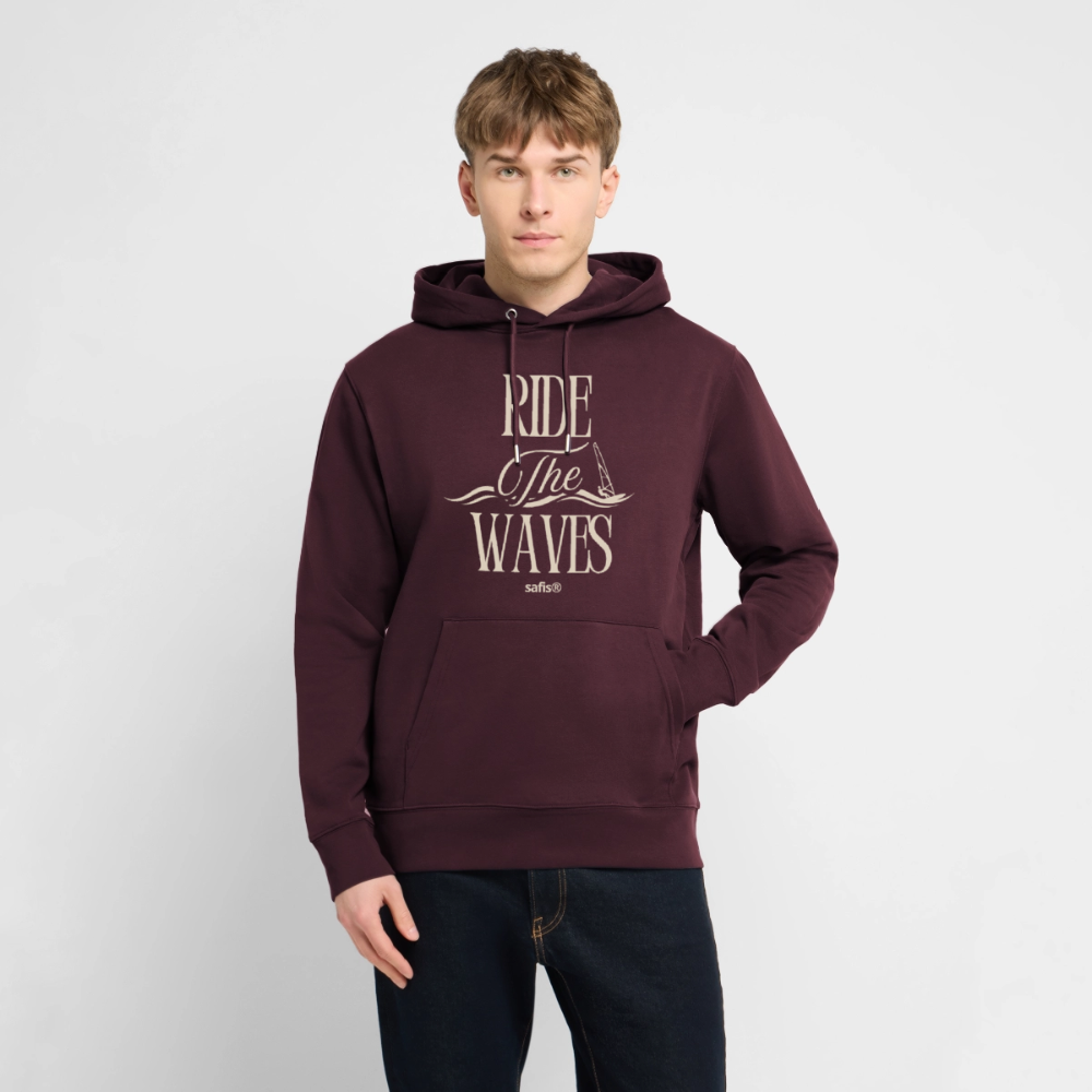 Unisex Bio-Hoodie CRUISER -ride the waves- - Maroon