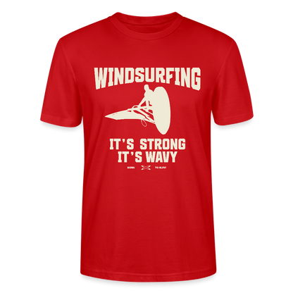 Windsurf T-Shirt CRAFTER -wavy- - Rot