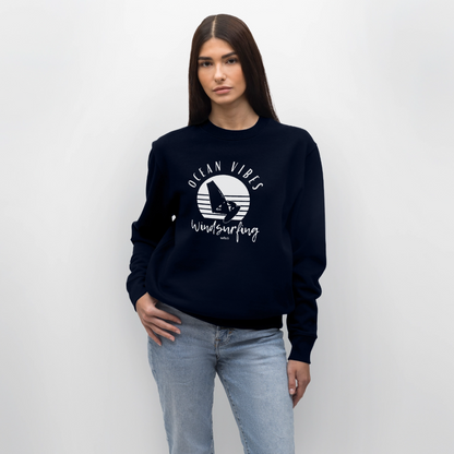 Unisex Bio-Sweatshirt CHANGER -ocean vibes sunset- - Navy