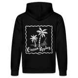 Unisex Bio-Hoodie Drummer -Ocean replay- - Schwarz