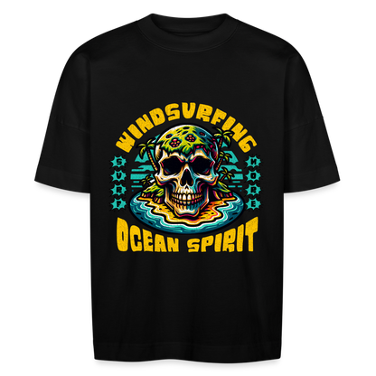 Unisex Oversize Bio-T-Shirt -ocean spirit- - Schwarz