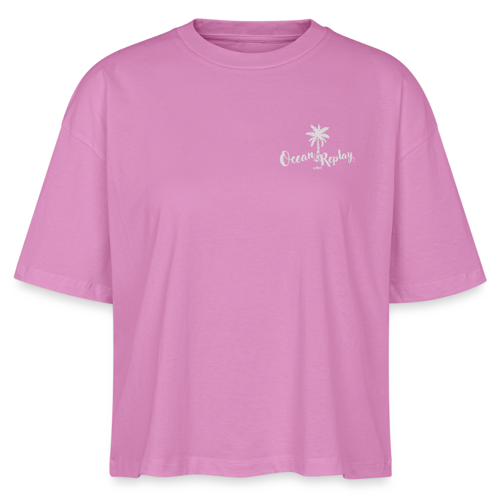 Frauen Boxy Bio-T-Shirt Nova -ocean replay- - Pink