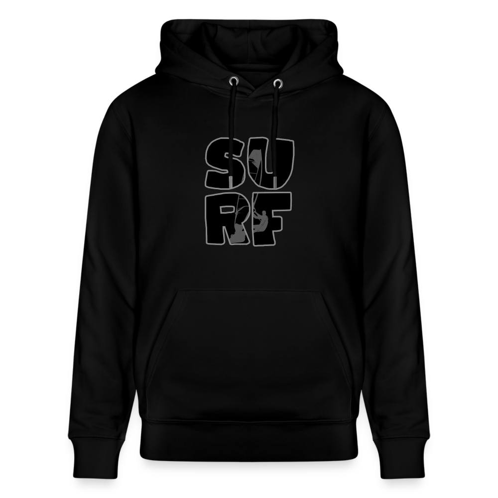 Unisex Bio-Hoodie -surf- - Schwarz