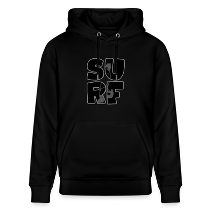 Unisex Bio-Hoodie -surf- - Schwarz