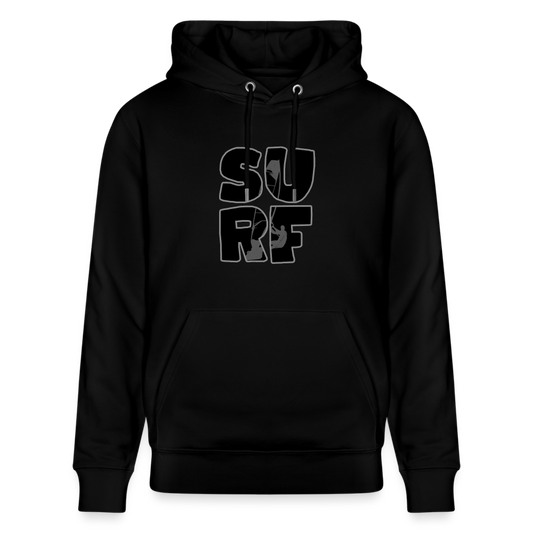 Unisex Bio-Hoodie -surf- - Schwarz