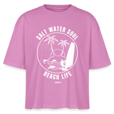 safis® Windsurfing Frauen Boxy Bio-T-Shirt Nova -salt water soul- - Pink