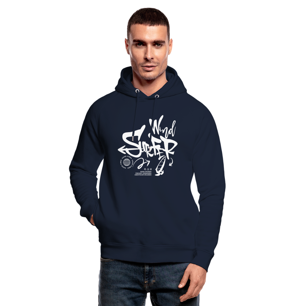 Unisex Bio-Hoodie -good vibes- - Navy