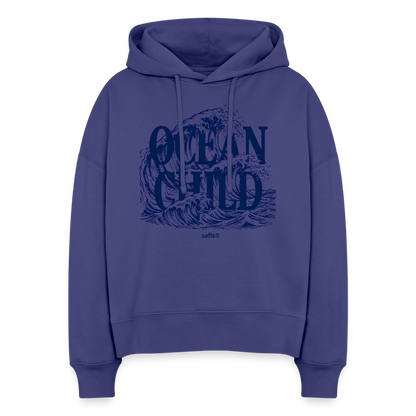 Boxy Frauen Bio Hoodie Nora -ocean child- - Dämmerung