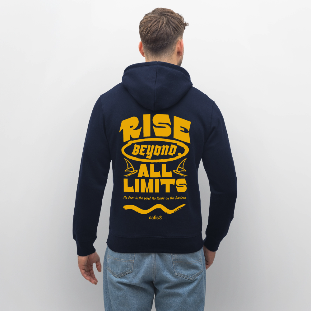 -rise all limits- Unisex Bio-Hoodie DRUMMER - French Navy
