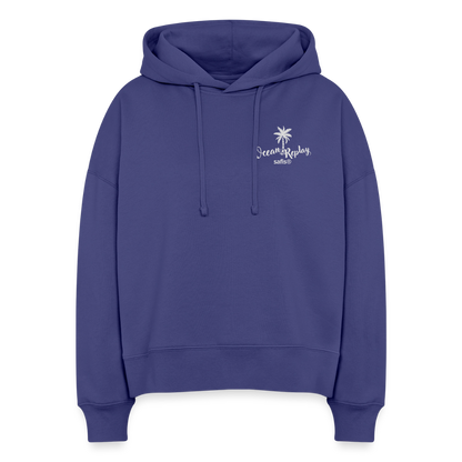 safis® Windsurfer  Frauen Bio Hoodie Nora -ocean replay- - Dämmerung