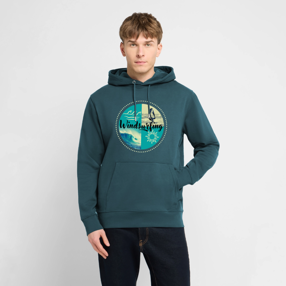 Unisex Bio-Hoodie CRUISER -ocean- - Dunkles Petrol