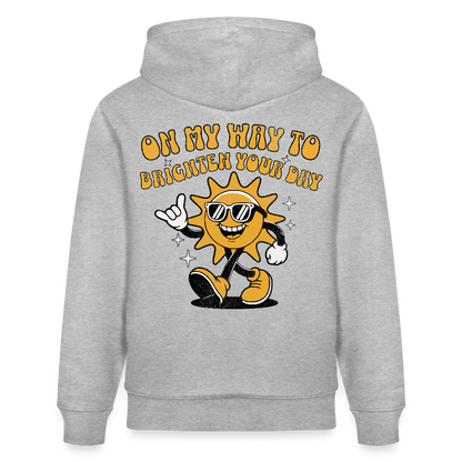 Geschenke Für Windsurfer Bio-Hoodie CRUISER -on my way- - Grau meliert