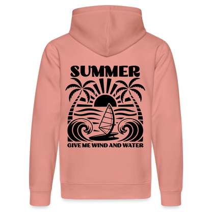 Safis Shop Bio-Hoodie DRUMMER -give me wind and water- - Altrosa
