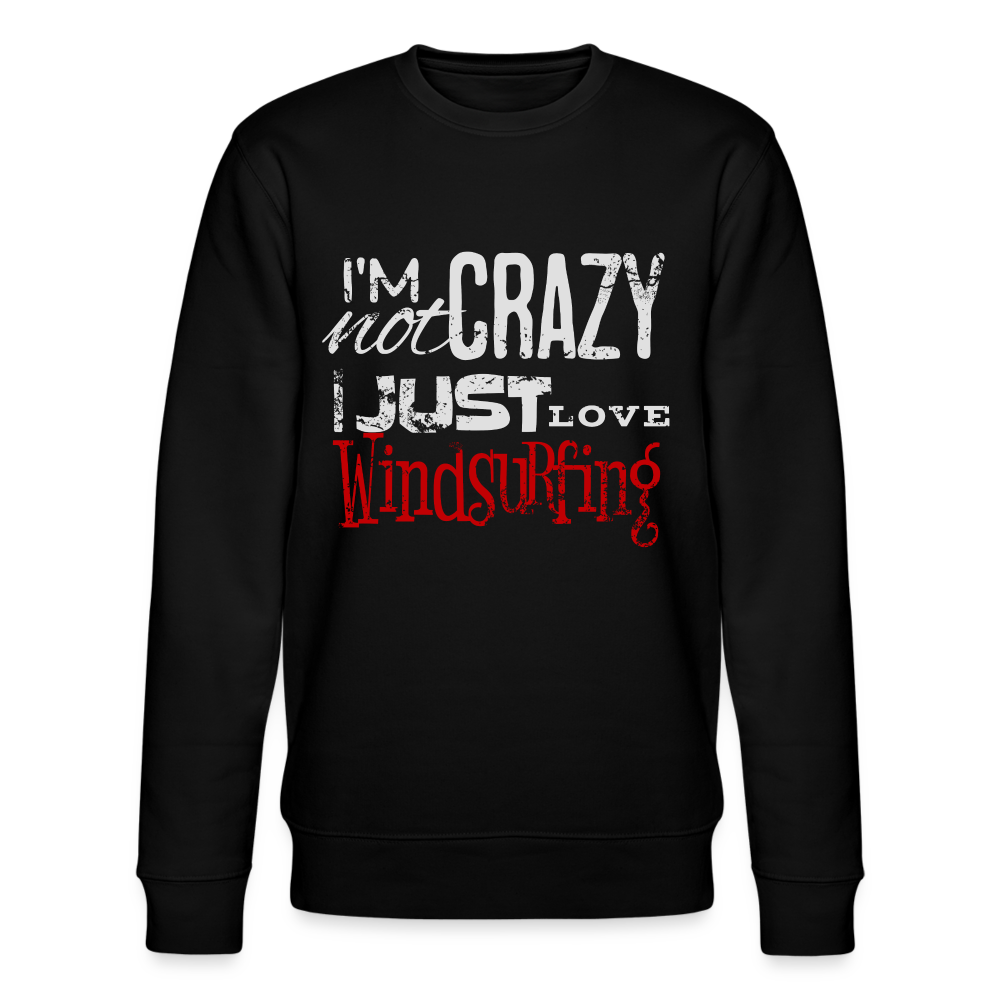 Männer Bio-Sweatshirt -crazy- - Schwarz