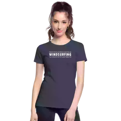 Frauen Premium Bio T-Shirt -windsurfing- - Navy