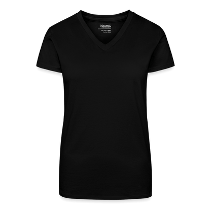 Bio Frauen T-Shirt surfe! mit V-Ausschnitt für Windsurferinnen.  