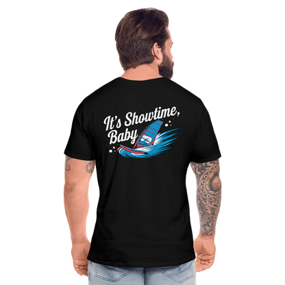 Männer Premium Bio T-Shirt -showtime- - Schwarz