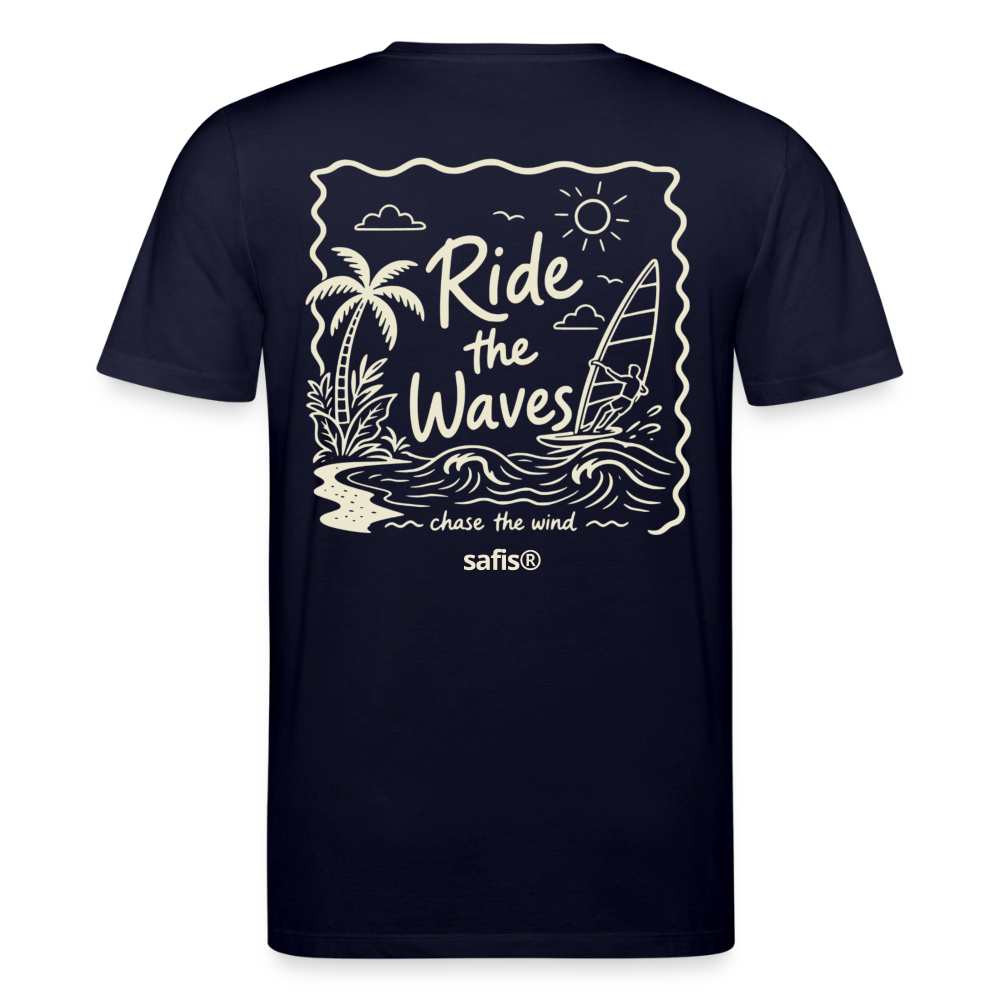 Unisex Bio-T-Shirt CREATOR -ride the waves- - Navy