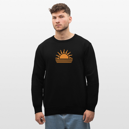 Unisex Bio-Sweatshirt -sunset- - Schwarz