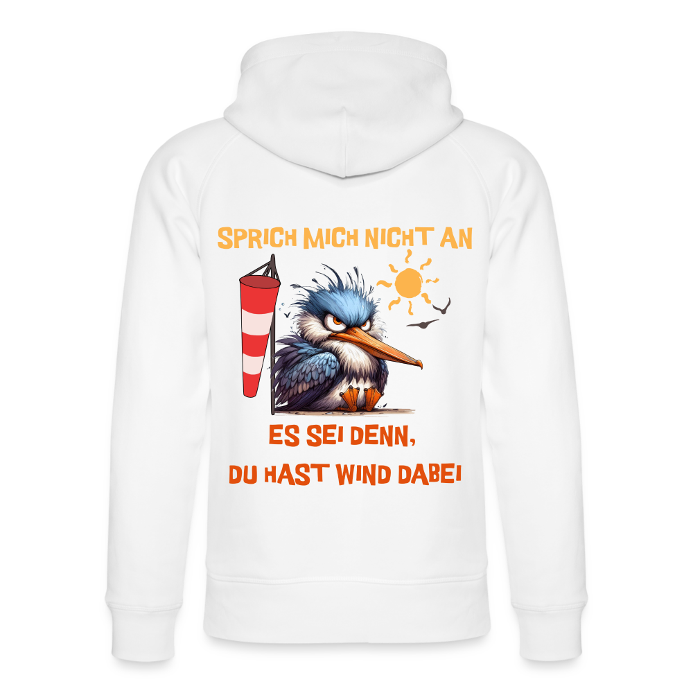 Unisex Bio-Hoodie -sprich mich nicht an- - Weiß