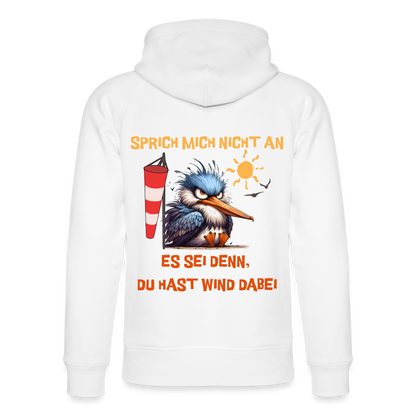 Unisex Bio-Hoodie -sprich mich nicht an- - Weiß