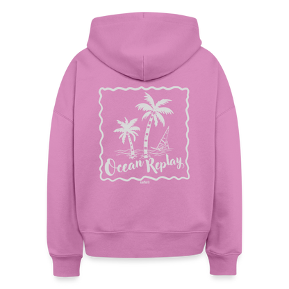 safis® Windsurfer Frauen Bio Hoodie Nora -ocean replay- - Pink