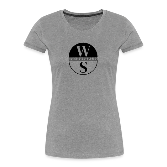 Frauen Premium Bio T-Shirt -ws- - Grau meliert