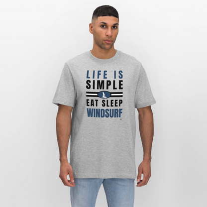 Relaxed Fit Unisex Bio-T-Shirt - Grau meliert