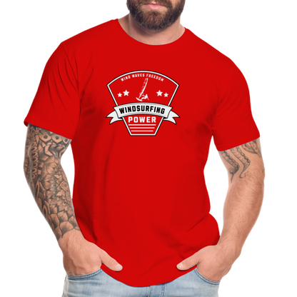 Männer Premium Bio T-Shirt -power- - Rot