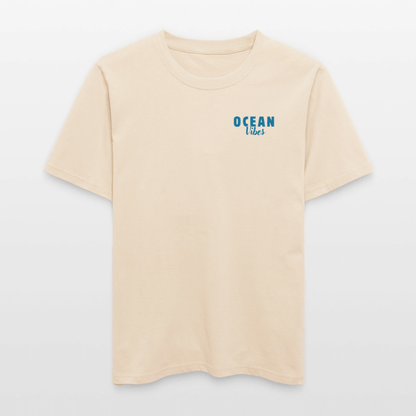 Relaxed Fit Unisex Bio-T-Shirt -happiest- - Weißgrau
