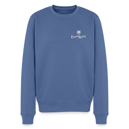 Männer Premium Pullover -ocean replay- - Taubenblau