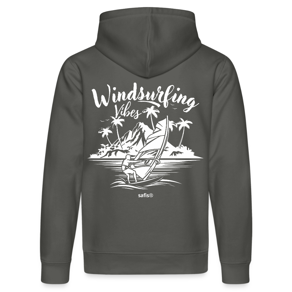Unisex Bio-Hoodie DRUMMER -Windsurfing Vibes- - Anthrazit
