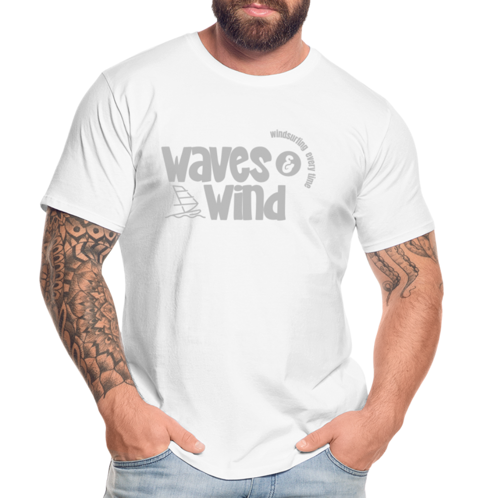 Männer Premium Bio T-Shirt -waves & wind- - Weiß