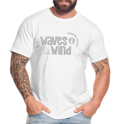 Männer Premium Bio T-Shirt -waves & wind- - Weiß