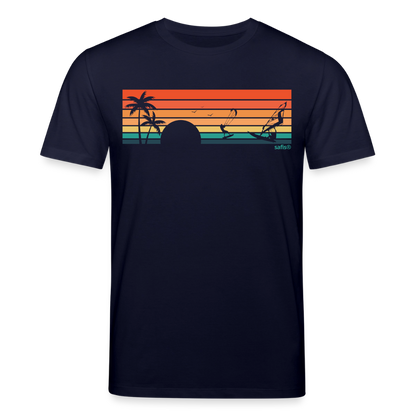 safis® | Nachhaltige Windsurf-Kleidung -sunset- Unisex Bio-T-Shirt CREATOR - Navy