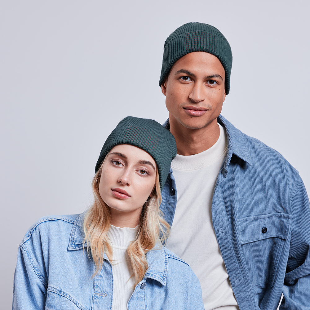 Unisex Bio BEANIE - Dunkles Petrol