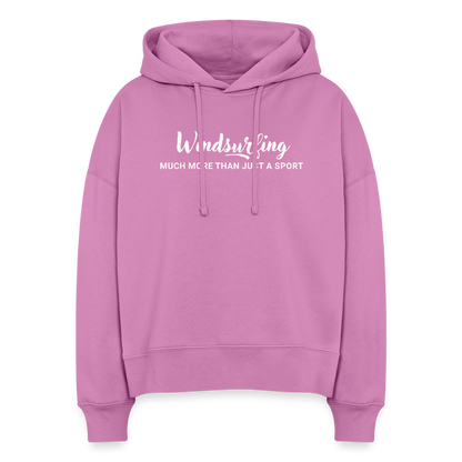 Geschenke Für Windsurfer -  Frauen Bio Hoodie -much more- - Pink