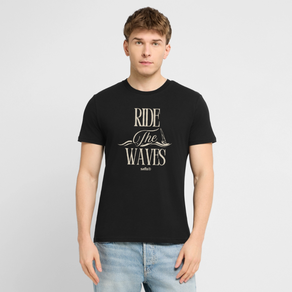 Unisex Bio-T-Shirt CREATOR -ride the waves- - Schwarz