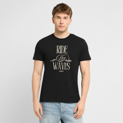 Unisex Bio-T-Shirt CREATOR -ride the waves- - Schwarz