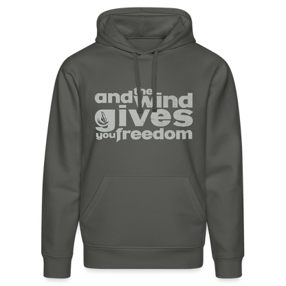 Unisex Bio-Hoodie DRUMMER -freedom- - Anthrazit