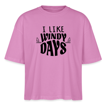 Frauen Boxy Bio-T-Shirt -windy- - Pink