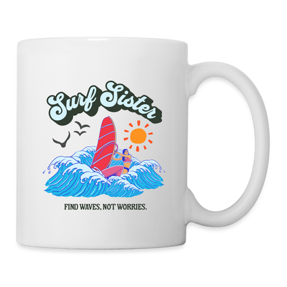 Tasse -surf sister- - Weiß