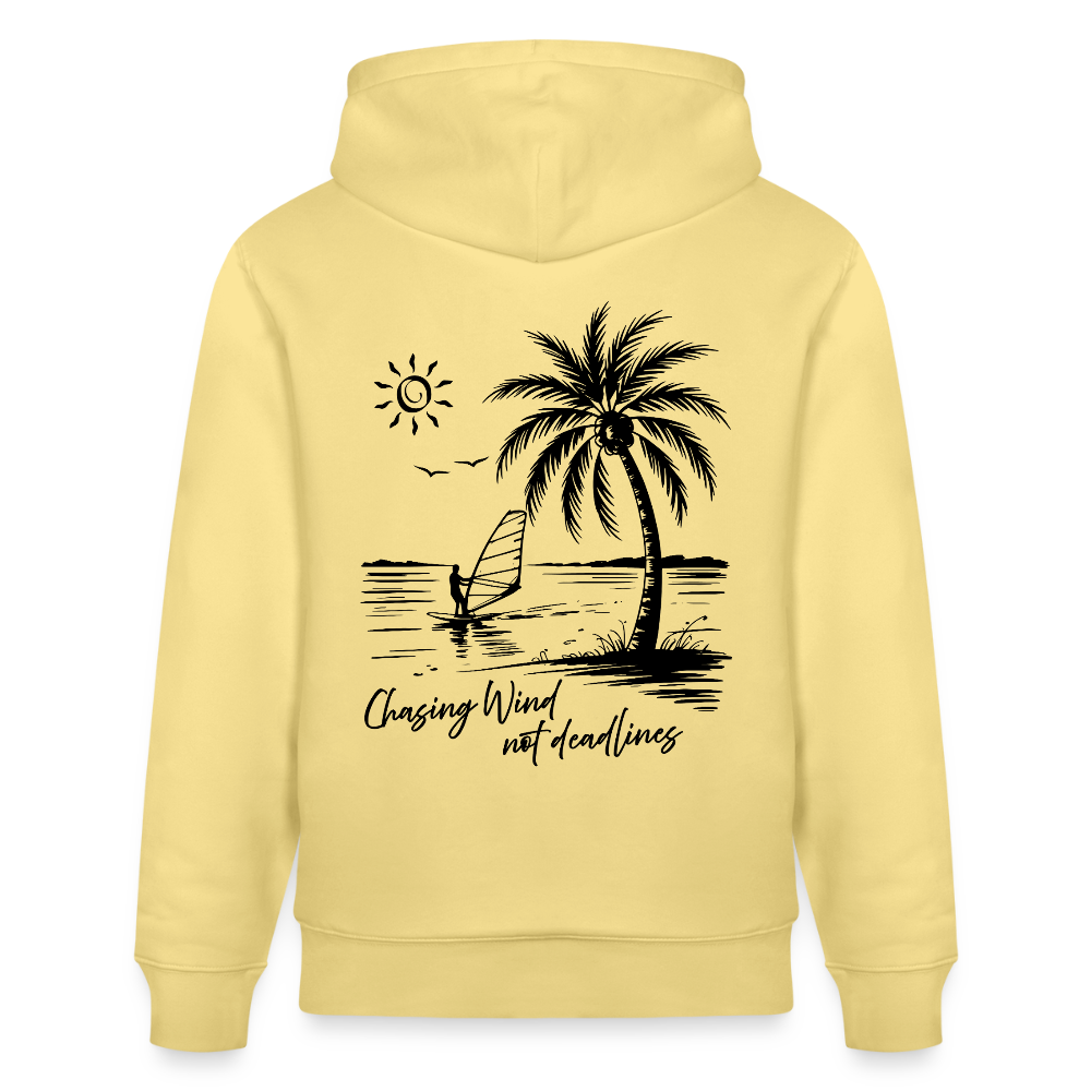 Unisex Bio-Hoodie CRUISER -chasing wind- - Gelb Viva 