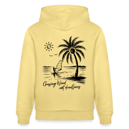 Unisex Bio-Hoodie CRUISER -chasing wind- - Gelb Viva 
